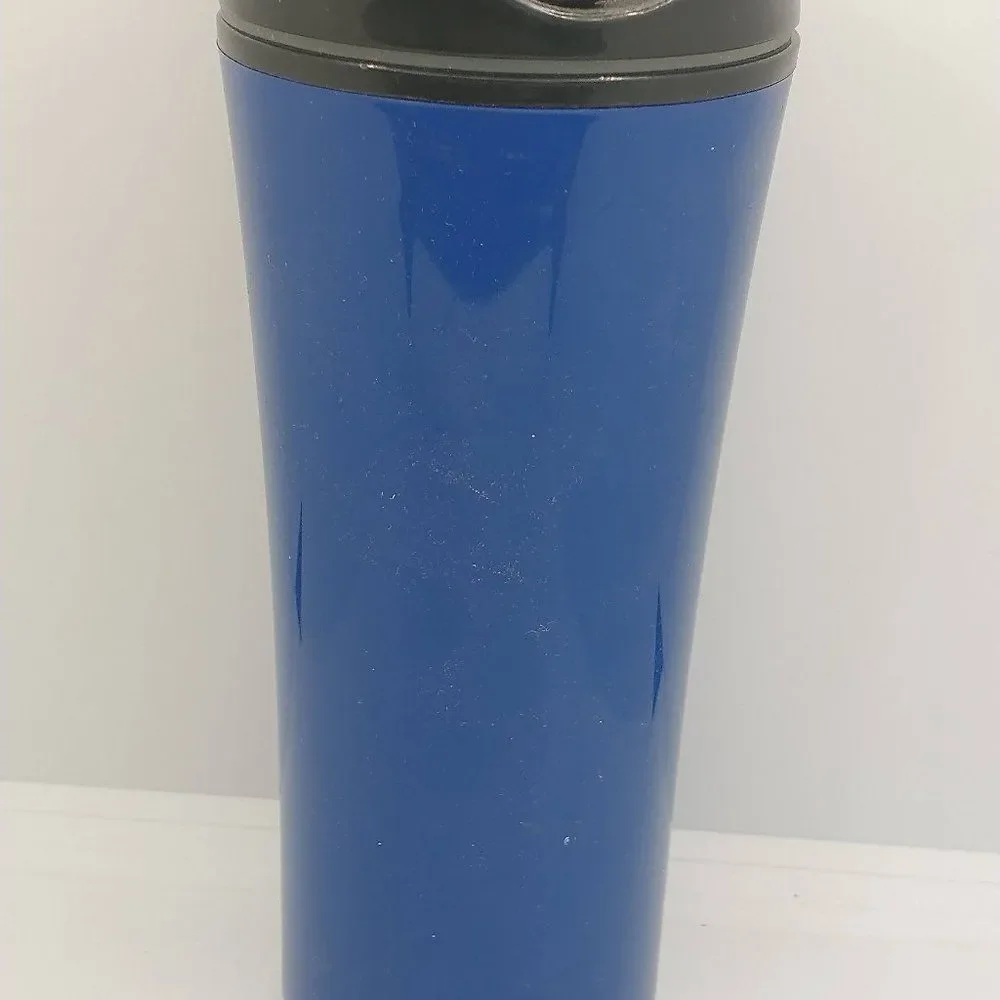 Handmade Travel Cup Mug Tumbler Plastic 16.5 Ounces Fishing lid